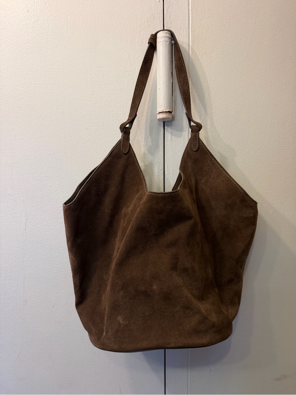 American Vintage Brown Suede Hobo Bag